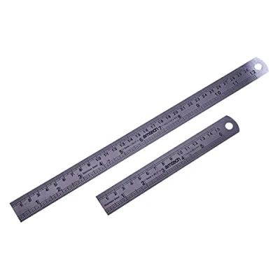 Image of Amtech P5170 2 Piece Steel Ruler Set