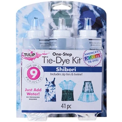 Image of Tulip Step Tie dye kit 3 Colors Shibori, Cotton, One Size