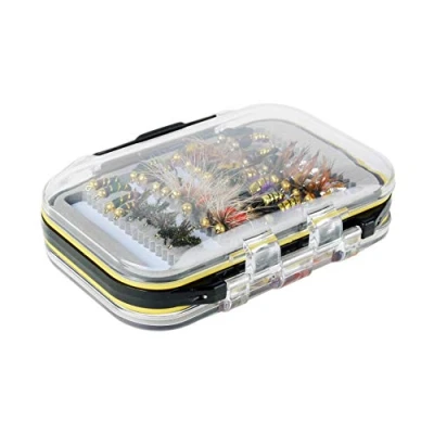 Image of 40pcs/Box Dry Wet Flies Fishing Lure Trout Fly Kit Nymph Artificial Lures Bait