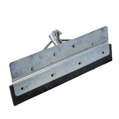 Image of Doblit Yard Scraper / Pusher Heavy Duty Metal Squeegee Reinforced with Rubber Blade Ideal for Slurry , Manure Muck Mud Snow Straight (30Inch)
