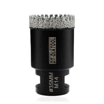Image of DT DIATOOL Diamond Core Drill Bit 35mm Hole Saw for Porcelain Tile Ceramic Marble Granite M14 Thread