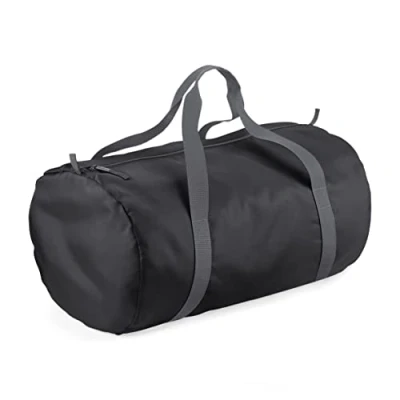 Image of BagBase BG150 Packaway Barrel Bag Olive Green/Black