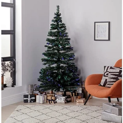 Image of Home 6ft Fibre Optic Christmas Tree Green
