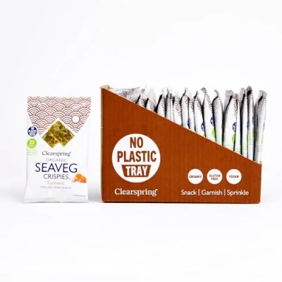 Image of Clearspring Organic Seaveg Crispies (20, Turmeric)