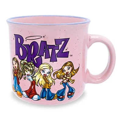 Image of Bratz Pink Ceramic Camper Mug Holds 20 Ounces