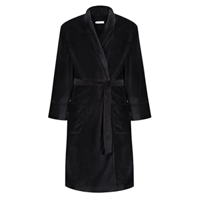 Image of Ben Sherman Mens Fleece Robe Black M