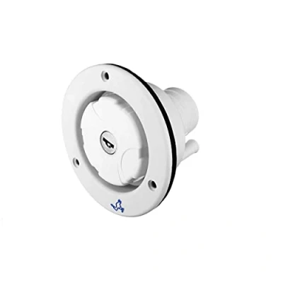Image of MASO Locking Water Cap, Universal Fresh Inlet Locakable Cap With Two Keys for Motorhome White