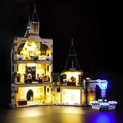 Image of GEAMENT Light Set Compatible with LEGO Harry Potter Hogwarts Clock Tower Building Blocks Model for 75948 (Building Not Included)