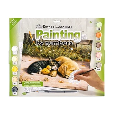Image of Royal &amp; Langnickel PJL28 Sleepy Day Painting by Numbers Kit
