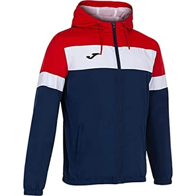 Image of Joma Men&#039;s Crew Iv Raincoat, Navy Red, M