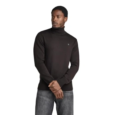 Image of G STAR Premium CORE Turtle Jumper, Men&#039;s, Size: Large, Black