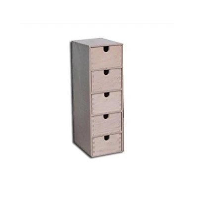 Image of PLAIN WOOD WOODEN STORAGE BOX CUPBOARD CHEST DRAWERS DECOUPAGE PYROGRAPHY (1S5)