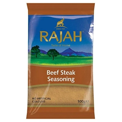 Image of Rajah Spices Beef Steak Seasoning Powder Rub Mariande Marinade Spice Mix Curry (100G)