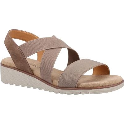 Image of Fleet &amp; Foster Freesia Womens Wedge Sandals Brown 4 UK