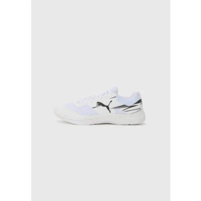 Image of PUMA Unisex VARION II Indoor Court Shoe, White Black, 11 UK