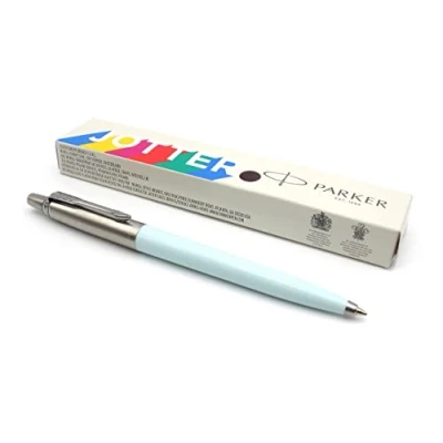 Image of Parker Jotter Originals Ballpoint Pen Artic Blue Pastel Finish Retro Collection Ink Gift Boxed