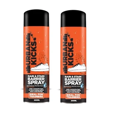Image of Trainers Rain &amp; Stain Barrier Spray 200ml DEFENSIVE PROTECTION FOR TRAINERS! by Urban Kicks (2, Spray)