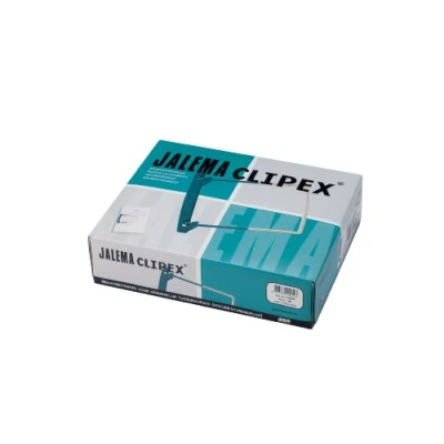 Image of Jalema Clipex 5720049 Filing Clips for Long Term Archiving Petrol Free PVC Softener Pack of 100 Green