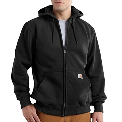 Image of Carhartt Men&#039;s Rain Defender Paxton Heavyweight Hooded Sweatshirt, Black, XXXL