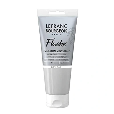 Image of Lefranc Bourgeois Acrylic Vinyl Emulsion, Fluorescent White, 1 stück (1er Pack)