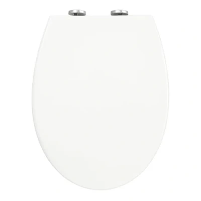Image of Toilet Seat with Soft Close and Quick Release for Easy Cleaning, Simple Top Fixing Adjustable Hinge… (Oval)