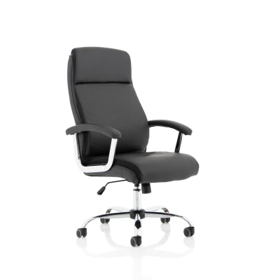 Image of Hatley Black Bonded Leather Executive Chair