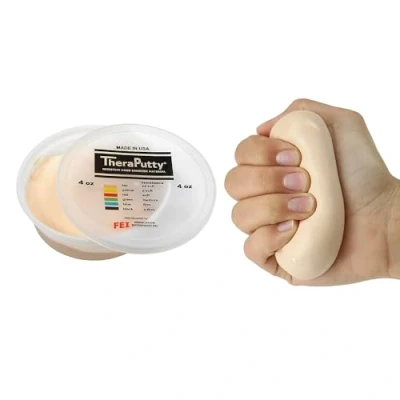 Image of Cando TheraPutty Therapeutic modelling clay 4 oz beige (very very light)