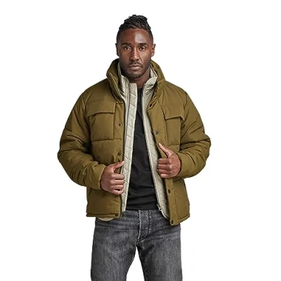 Image of G Star RAW Mens Foundation Padded Jacket Green Size Small