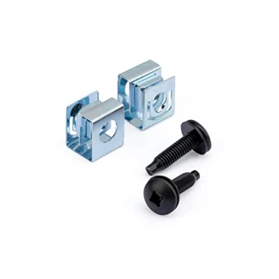 Image of StarTech.com 10 32 Server Rack Screws 50 Pack Network and Clip Nuts for Mount Cabinet or Enclosure (CLPSCRW1032)