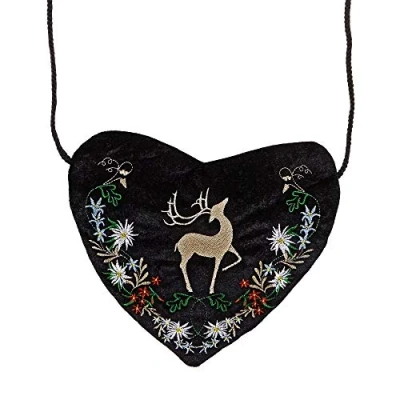 Image of &quot;EMBROIDERED BAVARIAN HEART PURSE&quot;