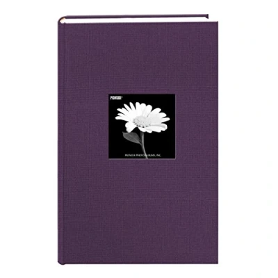 Image of Fabric Frame Cover Photo Album 300 Pockets Hold 4x6 Photos, Wildberry Purple