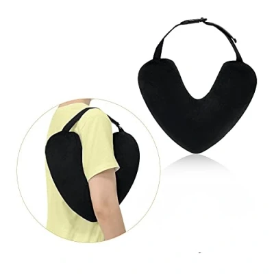 Image of Rotator Cuff Pillow Shoulder Surgery Support Brace Pain Relief for Sleeping Post Arm Sling Men Women (Black)