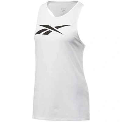 Image of Reebok Women&#039;s Training Essentials Graphic Tank Top, White, XXS