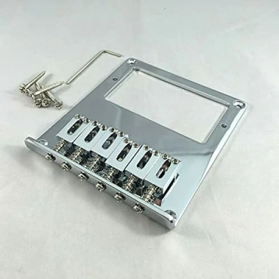Image of ALS Tele Style Bridge For Humbucker, Chrome Telecaster Guitar