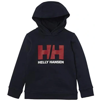 Image of Helly Hansen Kids Unisex HH Logo Hoodie, 2, Navy