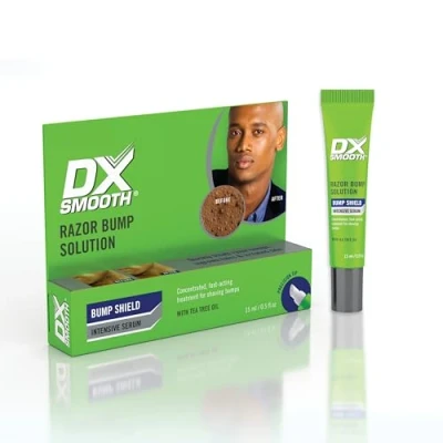 Image of DX Smooth Bump Shield Intensive Serum Fast Acting Razor + Ingrown Hair Treatment for Men 15ml