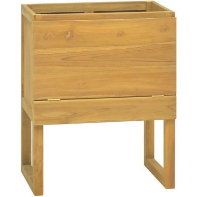 Image of vidaXL Bathroom Cabinet 60x40x75 cm Solid Wood Teak