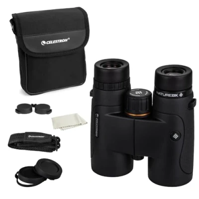 Image of Celestron 72323 Nature DX 10x42 Outdoor and Birding Binoculars, Fully Multi Coated with BaK 4 Prisms, Rubber Armoured, Fog &amp; Waterproof