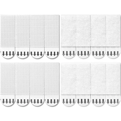 Image of Small Picture Hanging Strips Heavy Duty,40 Pairs(80 Strips)Picture Canvas Hanger No Nails,Photo Frame Stickers for Wall,Hanging Without Nail,Damage Free Adhesive Poster Refill Mounting