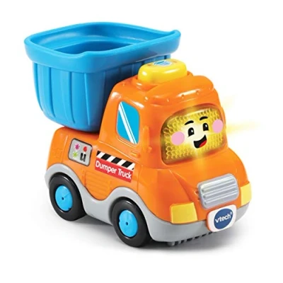 Image of Vtech Toot Drivers Dumper Truck Interactive Toddlers Toy for Pretend Play with Lights and Sounds Suitable Boys &amp; Girls 12 Months, 2, 3, 4 + Years, English Version