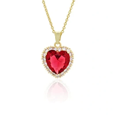 Image of CHERUBIC Titanic Heart of the Ocean Necklace, Forever Love Necklace Pendant Shining Crystal Zircon Jewelry Gifts For Women