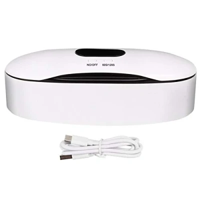 Image of Ultraviolet Case, UV box, Portable Sterilizer Case USB Jewelry Cleaner Ultraviole Beauty Disinfector Box LED for Nail Art Tool Comestic Salon(USB)