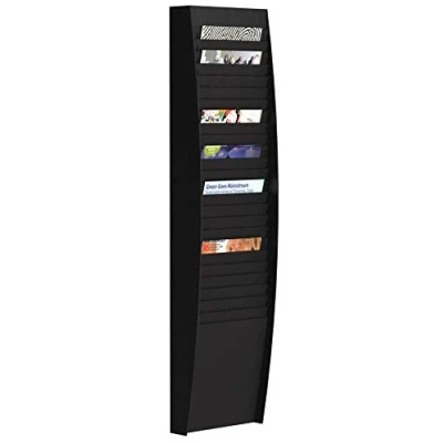 Image of Fast Paper A4 Document Control Panel 25 Compartments Black