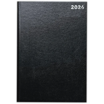 Image of 2025 A4 A5 A6 Day To Page/Week View Diary Full Year Planner Desk Saturday Sunday Shared Page (A5 Wtv, Black)
