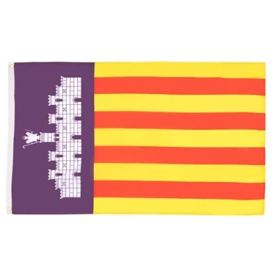 Image of AZ Flag Mallorca 2x3 Ft 100D Polyester City Banner with Two Metal Grommets Fade Resistant Vivid Colors 2&#039; x 3&#039; Feet 90x60 Cm