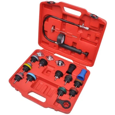 Image of vidaXL 18 pcs Radiator Pressure Tester Kit