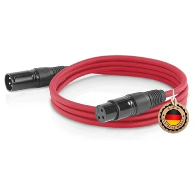 Image of ETEC, XLR Cable, Microphone Male to Female Connection Blue, 3.00m
