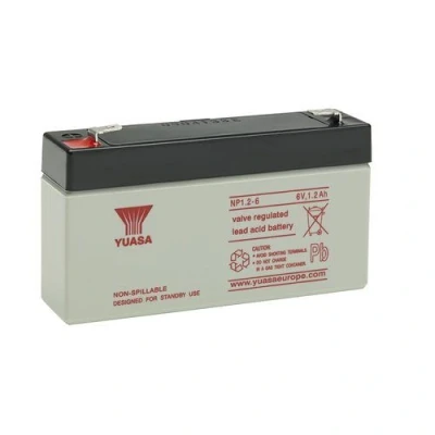 Image of Yuasa 6V 1.2Ah Sealed Lead Acid Battery