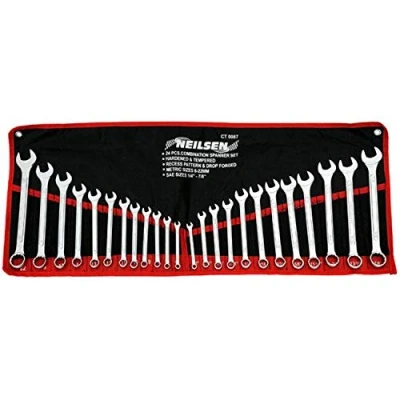 Image of FVLFIL DTB TECH 24 PCE Combination Spanner/Wrench Set Metric Imperial