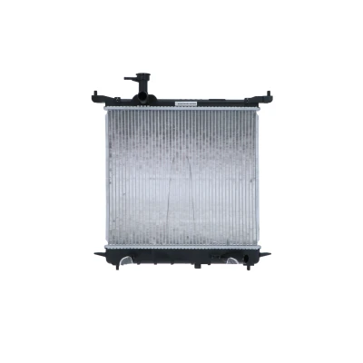 Image of 214101HJ0A, 214601HJ0A Engine radiator NRF 59350 438mm 400mm 16mm Brazed cooling fins NISSAN: MICRA 4